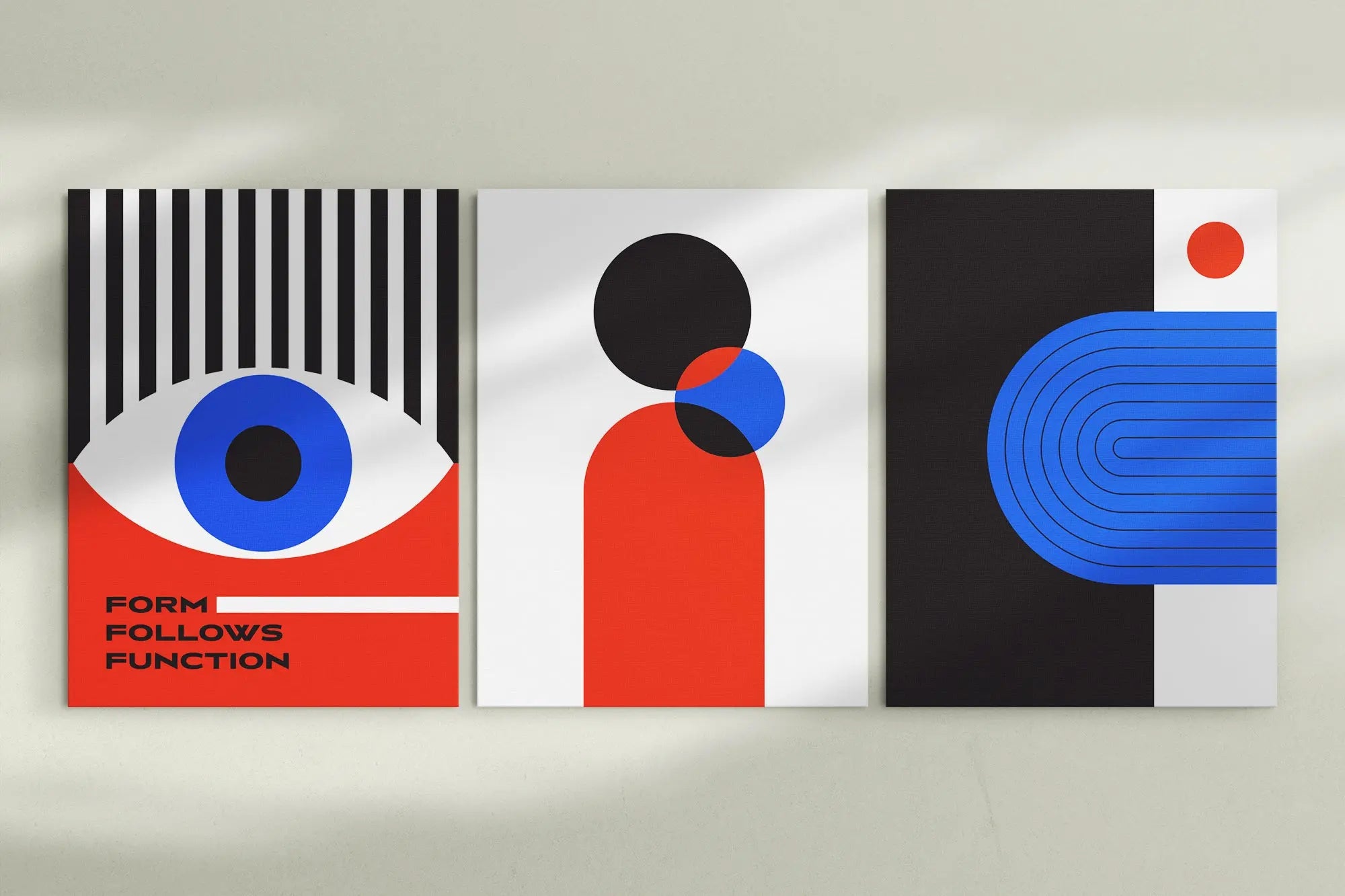 Bauhaus Serie (3 Poster) ohne Rahmen SET009-D frame4u