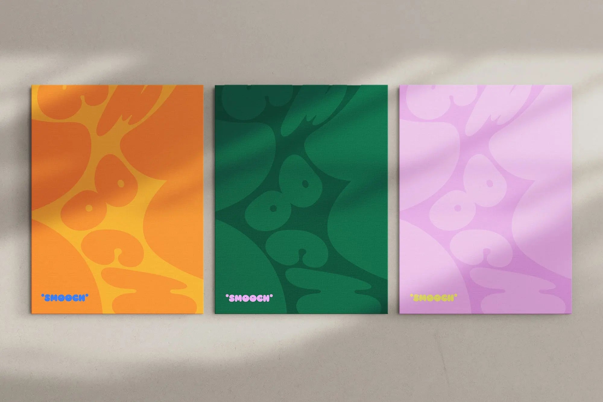 Smooch Serie (3 Poster) ohne Rahmen SET014-D frame4u