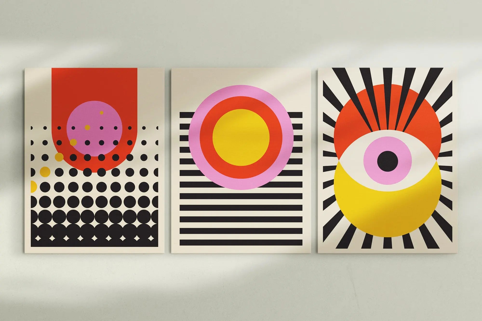 Bauhaus Serie (3 Poster) ohne Rahmen SET003-D frame4u