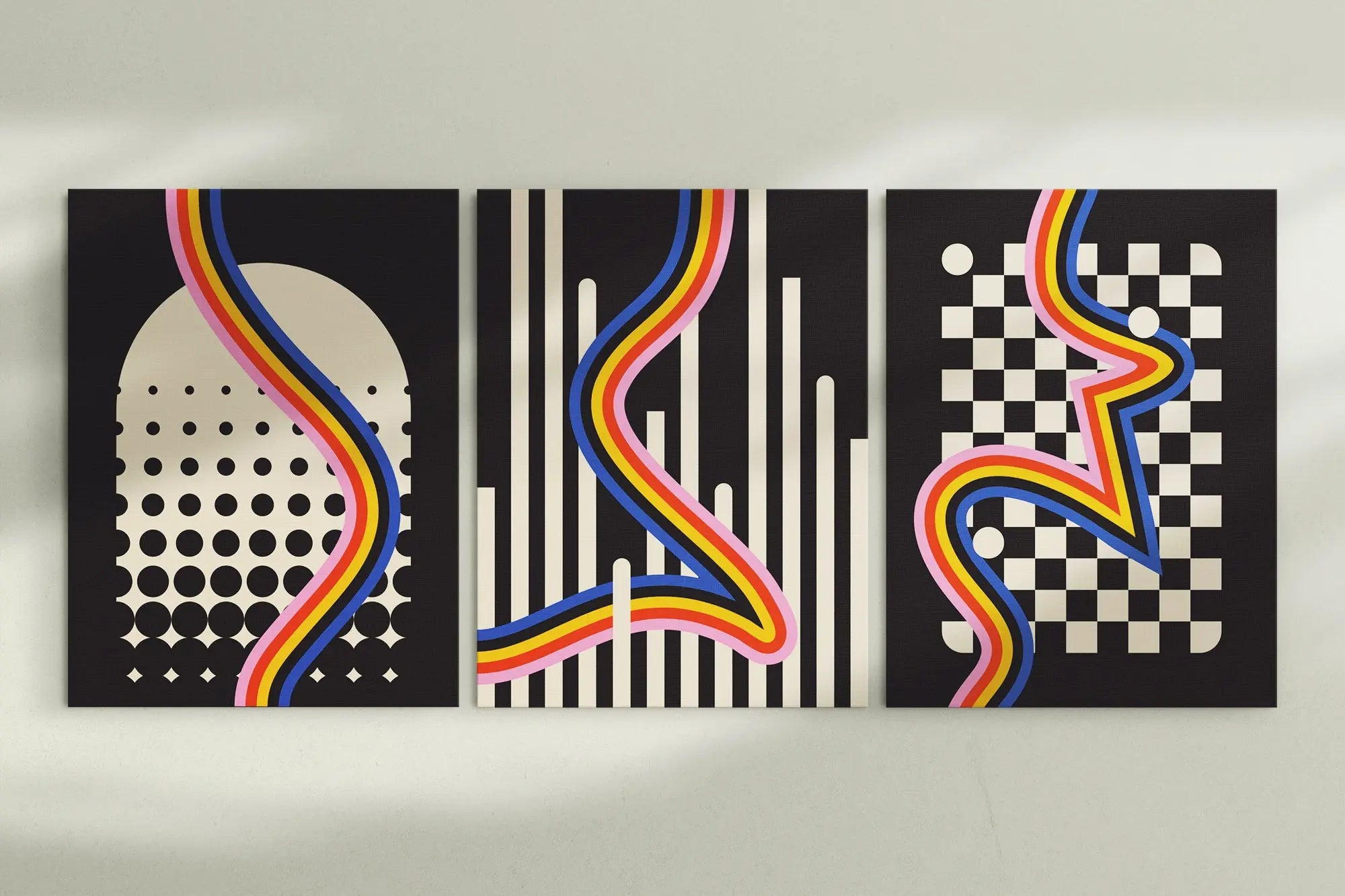 Bauhaus Serie (3 Poster) ohne Rahmen SET002-D frame4u